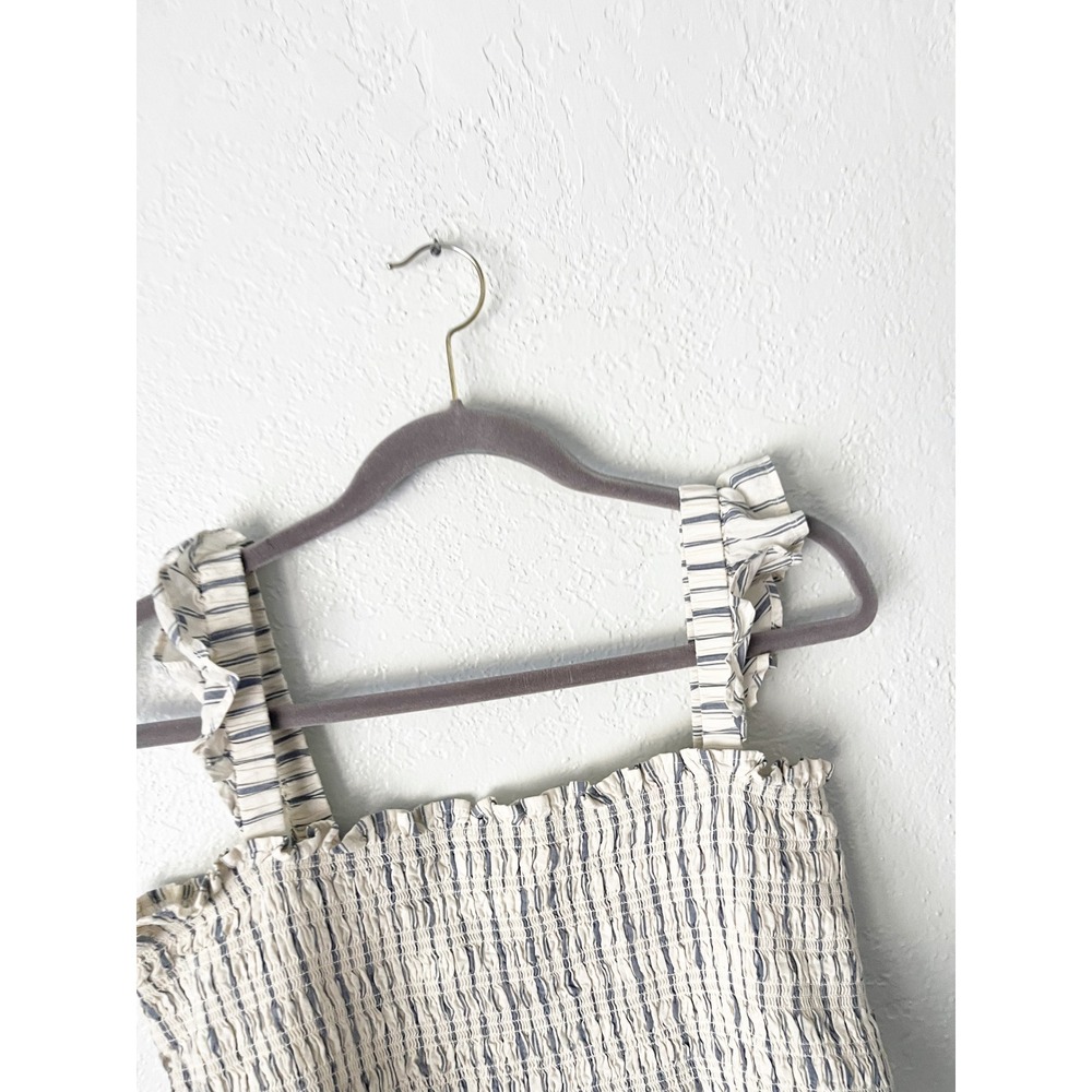 American Eagle AE Bella Smocked Crop Top Ruffle Tank Size XL Western Going Out - Picture 3 of 7
